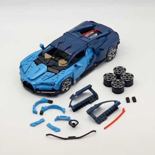 The Bugatti Pair — Veyron + Tourbillon - 3DSupercarBricks
